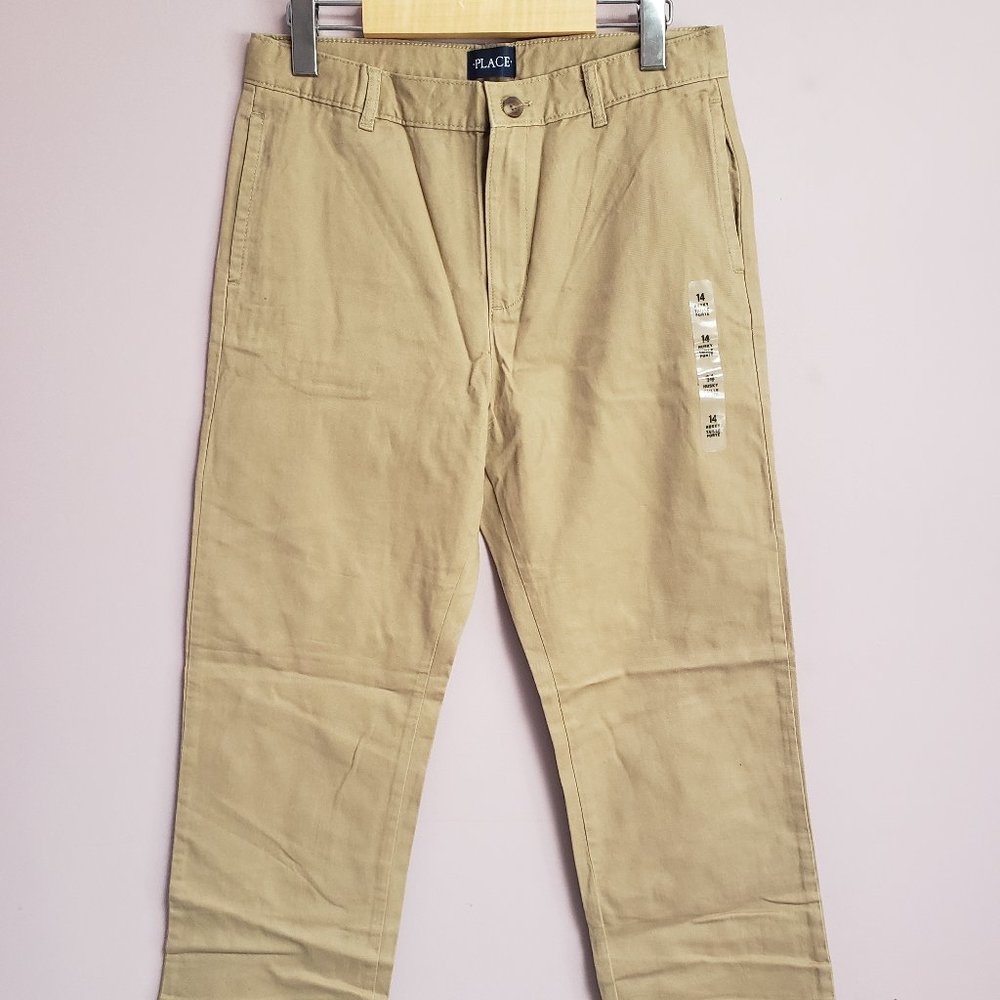 Place Youth Size 14H Beige Khaki Pants - NWT